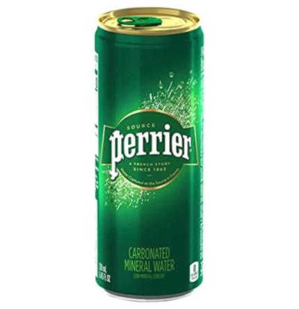 Agua Mineral Con Gas Perrier Lata 10x250cc. Origen Francia.
