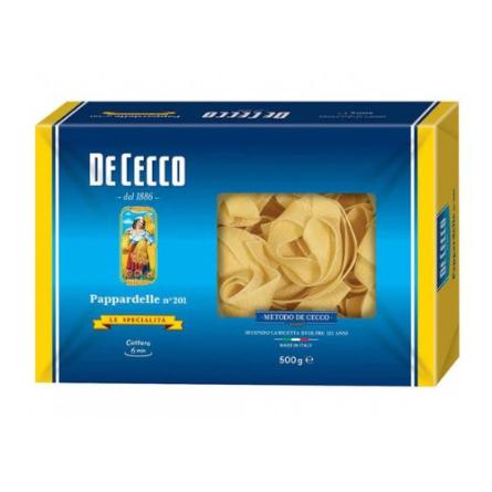 De Cecco Pappardelle Nidos S�mola 1x500grs. Origen Italia.